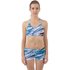 Shore Blue Ocean Waves Back Web Gym Set by GardenOfOphir