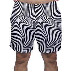 Pattern Geometric Lines Shapes Design Art Men s Shorts