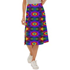 Colorfull Wallpaper Midi Panel Skirt by artworkshop