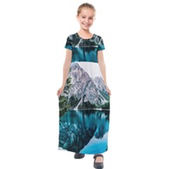 Lake Kids  Short Sleeve Maxi Dress by artworkshop