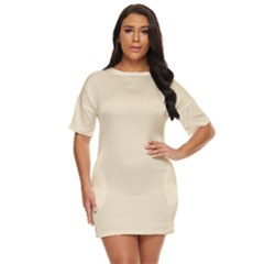 Champagne White	 - 	just Threw It On Dress by ColorfulDresses