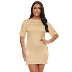 Deep Champagne White	 - 	just Threw It On Dress by ColorfulDresses