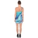 Ocean Waves Pastel One Soulder Bodycon Dress View2