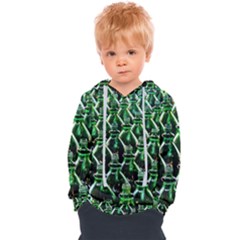 Bottles Green Drink Pattern Soda Refreshment Kids  Overhead Hoodie by Ravend