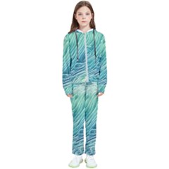 Wave Of The Ocean Kids  Tracksuit by GardenOfOphir