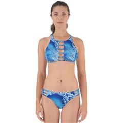 Wave Beach Iii Perfectly Cut Out Bikini Set by GardenOfOphir