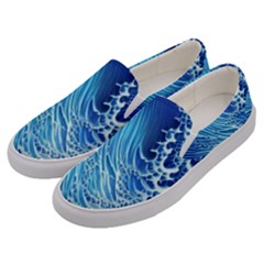 Wave Beach Iii Men s Canvas Slip Ons by GardenOfOphir