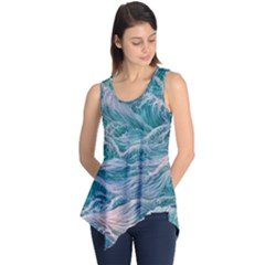 Waves Of The Ocean Ii Sleeveless Tunic by GardenOfOphir