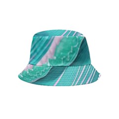 Pink Ocean Waves Bucket Hat (kids) by GardenOfOphir