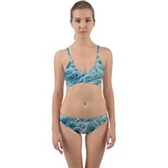 Nature Ocean Waves Wrap Around Bikini Set by GardenOfOphir