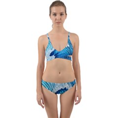 Beach Wave Wrap Around Bikini Set by GardenOfOphir