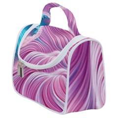 Pink Water Waves Satchel Handbag