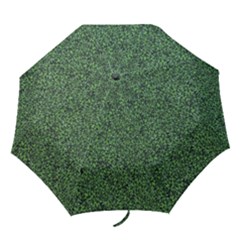 Leafy Elegance Botanical Pattern Folding Umbrellas