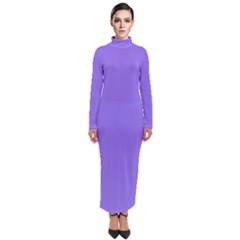 Sweet Crocus Purple	 - 	turtleneck Maxi Dress by ColorfulDresses