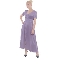 Crocus Petal Purple	 - 	button Up Short Sleeve Maxi Dress by ColorfulDresses