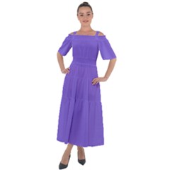 Sweet Crocus Purple	 - 	shoulder Straps Boho Maxi Dress by ColorfulDresses