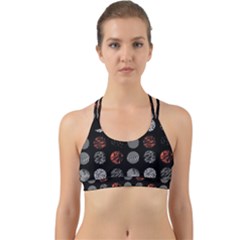 Black And Multicolored Polka Dot Artwork Digital Art Back Web Sports Bra