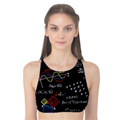 Black Background With Text Overlay Mathematics Formula Board Tank Bikini Top