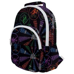 Zodiac Geek Rounded Multi Pocket Backpack by Jancukart