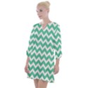 Chevron Pattern Giftt Open Neck Shift Dress View1