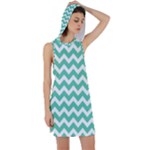 Chevron Pattern Giftt Racer Back Hoodie Dress