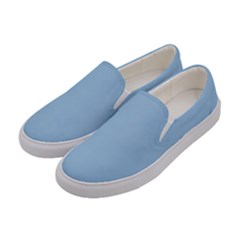 Pale Cerulean	 - 	canvas Slip Ons by ColorfulShoes