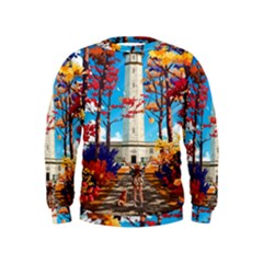 Lighthouse Kids  Sweatshirt by artworkshop