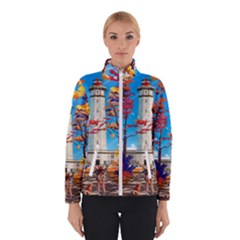 Lighthouse Women s Bomber Jacket by artworkshop