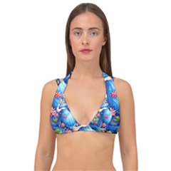 Mermay Double Strap Halter Bikini Top by artworkshop