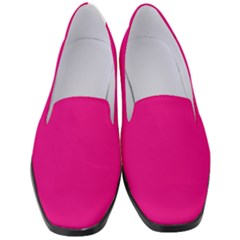 Mexican Pink	 - 	classic Loafer Heels by ColorfulShoes