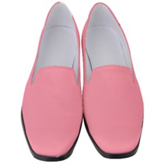 Miller Pink	 - 	classic Loafer Heels by ColorfulShoes