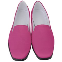 Smitten Pink	 - 	classic Loafer Heels by ColorfulShoes