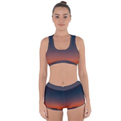 Sky Gradient Racerback Boyleg Bikini Set