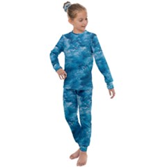 Blue Water Speech Therapy Kids  Long Sleeve Set 