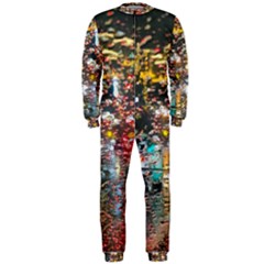 Water Droplets Onepiece Jumpsuit (men)