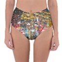 Water Droplets Reversible High-Waist Bikini Bottoms View1