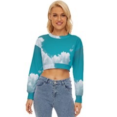 Clouds Hd Wallpaper Lightweight Long Sleeve Sweatshirt by artworkshop