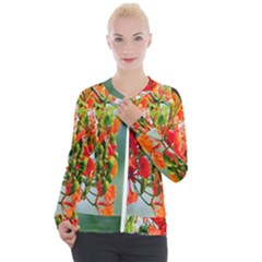 Gathering Sping Flowers Wallpapers Casual Zip Up Jacket by artworkshop