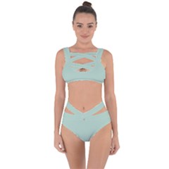 Pistachio Green	 - 	bandaged Up Bikini Set