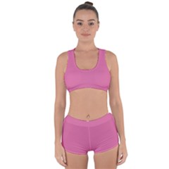 Thulian Pink	 - 	racerback Boyleg Bikini Set