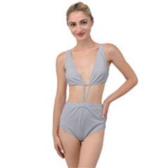 Smoke Grey	 - 	tied Up Two Piece Swimsuit