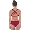 Carmine Red	 - 	Criss Cross Bikini Set View2