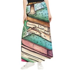 Sacred Mushroom Spell Charm Maxi Chiffon Skirt by GardenOfOphir