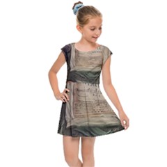 Magic Mushroom Conjure Charm Kids  Cap Sleeve Dress by GardenOfOphir