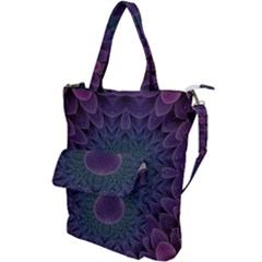 Geometric Shapes Geometric Pattern Flower Pattern Shoulder Tote Bag by Ravend