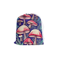 Enchanting Mushroom Enchantress Drawstring Pouch (medium) by GardenOfOphir