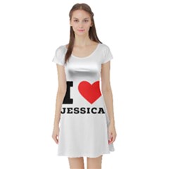 I Love Jessica Short Sleeve Skater Dress by ilovewhateva