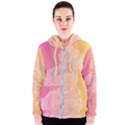 unicorm orange and pink Women s Zipper Hoodie View1