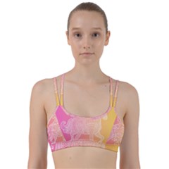 Unicorm Orange And Pink Line Them Up Sports Bra by lifestyleshopee