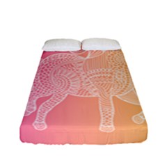 Unicorm Orange And Pink Fitted Sheet (full/ Double Size) by lifestyleshopee